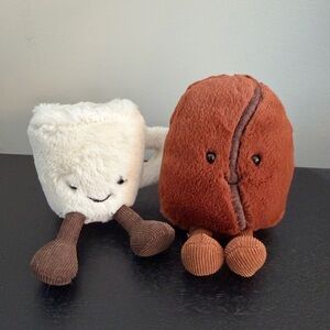 Jellycat Coffee Bean & Espresso Cup - Duo